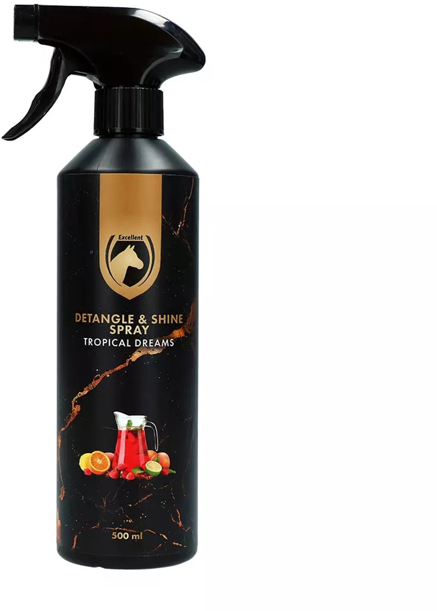 Excellent Horse Anti Klit Spray Paard - 500 ml - Manen & Staart Glans - Tropical Dreams