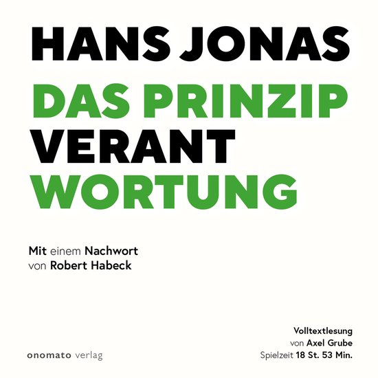 Das Prinzip Verantwortung - cover