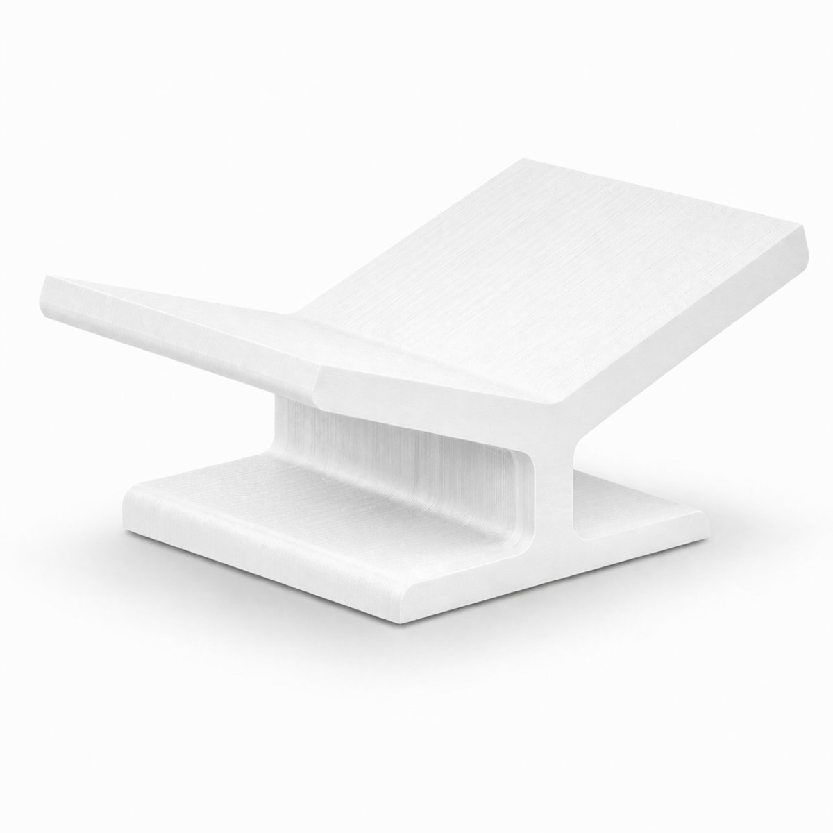 Boekenstandaard Ergonomisch – Boekhouder / Kookboek Standaard – Display Stand voor Boeken, Documenten & Presentaties – Kunststof – 30x18x12 cm – Bureau, Keuken & Beurs Display - Wit