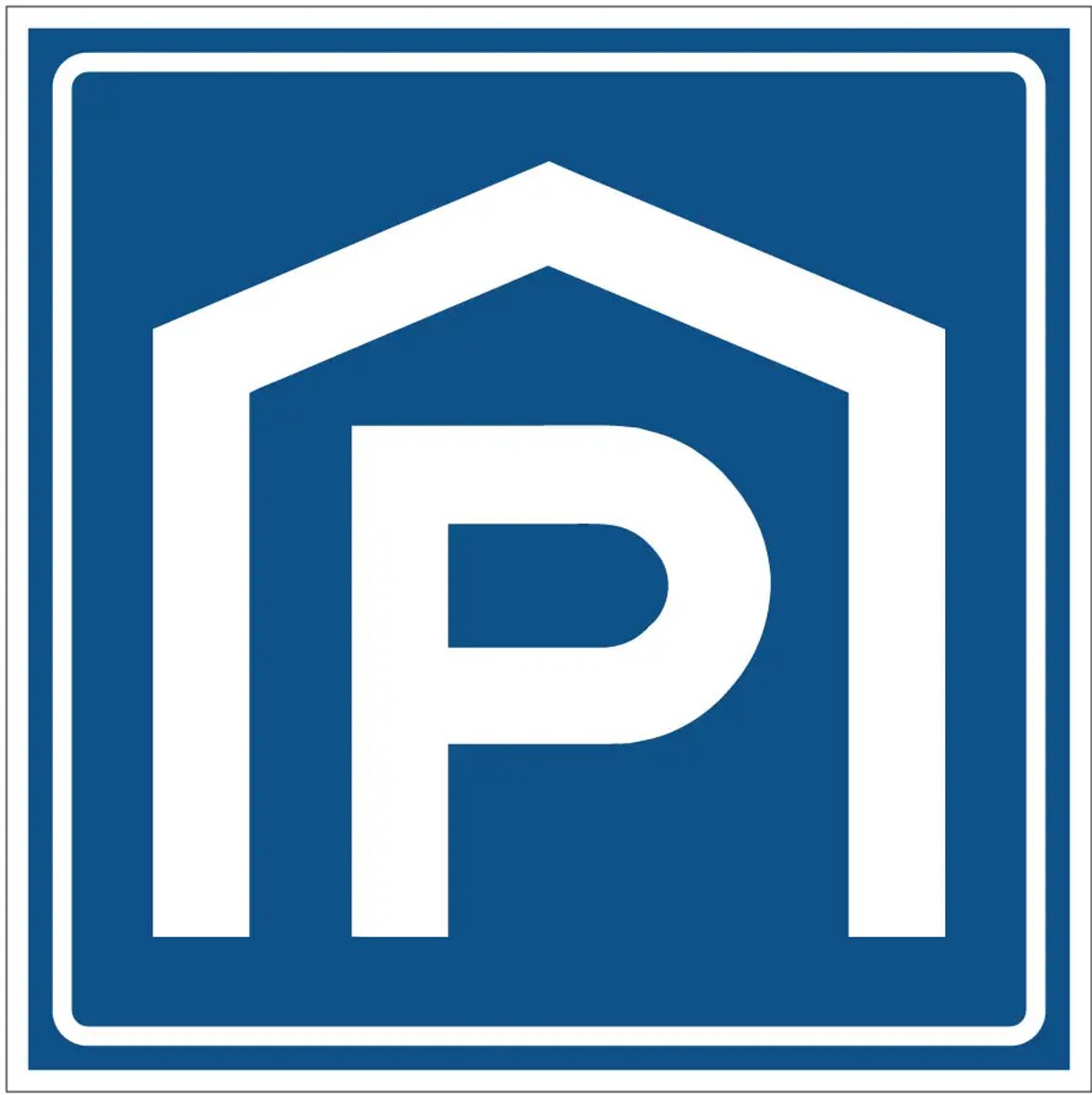 Parkeergarage sticker - E15 | 40 x 40 cm