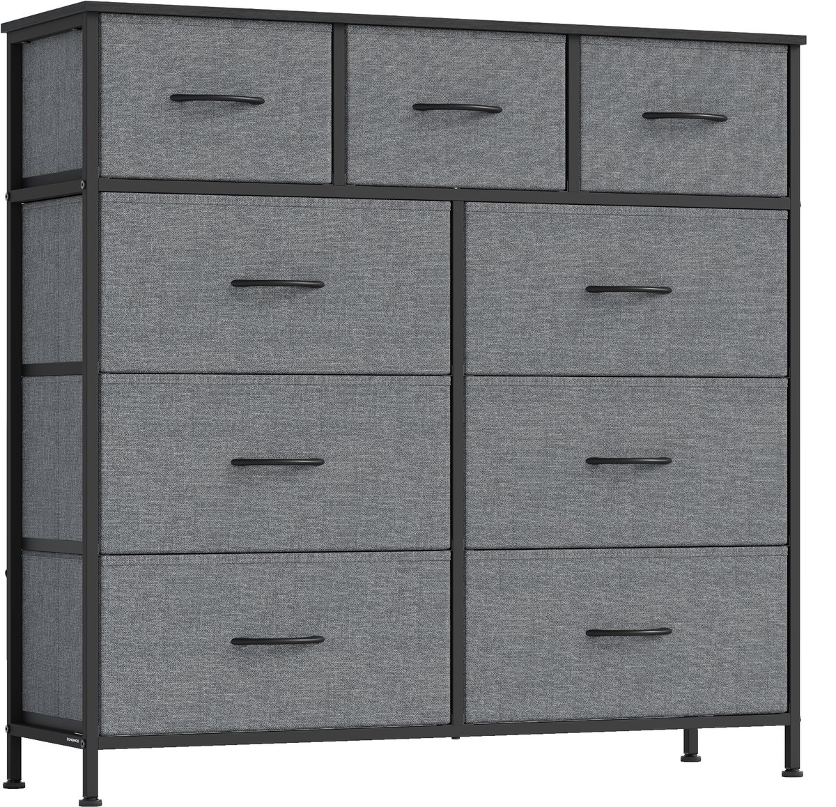 SONGMICS - Ladekast - Commode de rangement - 9 tiroirs - cadre en acier - style moderne