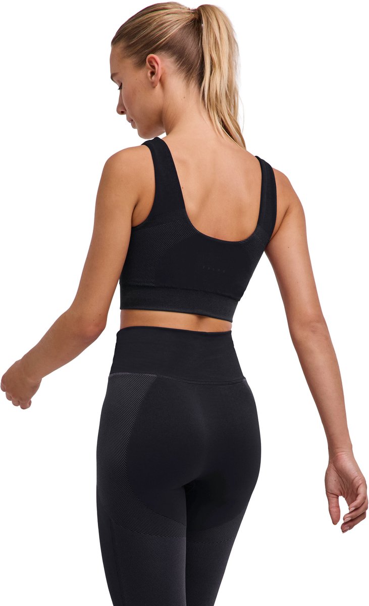 Falke CORE Seamless Medium Support voor laag activiteitsniveau functioneel sportbeha dames zwart zwart 3003
