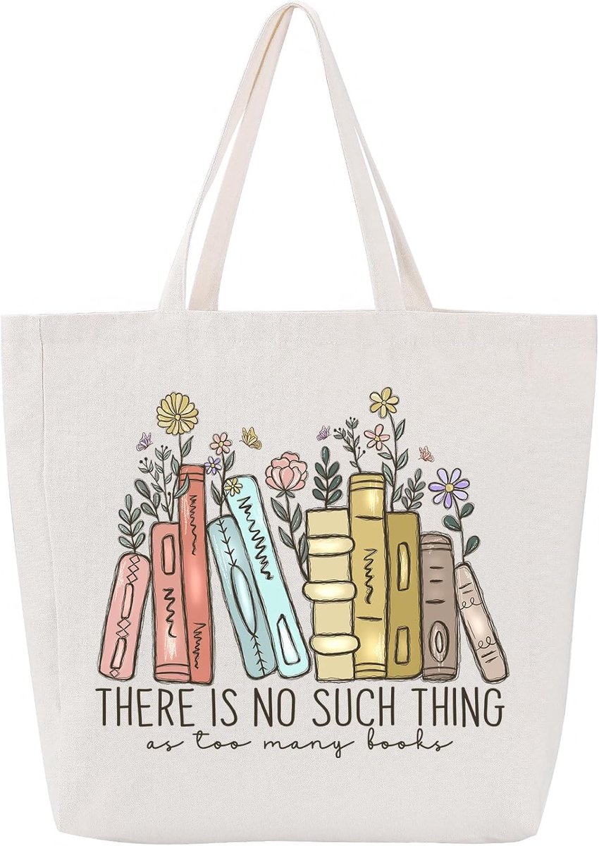Canvas Boekentas - Draagtas Boeken - Dagelijks Gebruik - Ruim Interieur - 39 x 38 cm