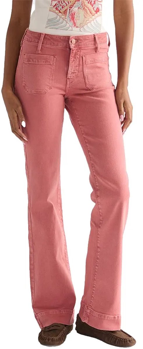 Wrangler 112380335 Flare Fit Spijkerbroek 30 32 Vrouw Rood