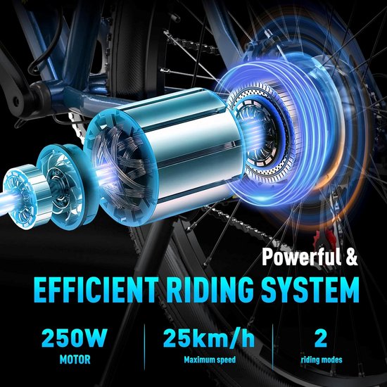 Elektrische Fiets HITWAY BK15 -26*3.0 Inch Mountain EBike met Afneembare 48V 15Ah Lithium Batterij - City Commuter E-Bike met 250W Motor - IP54 Waterdicht van Merkloos — afbeelding 5
