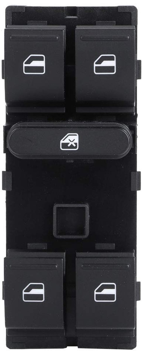Raam Schakelaar Bedieningspaneel - Elektrische Raam Bediening - Auto Onderdeel Vervanging - Duurzaam ABS Materiaal - 11x6x5 cm - Zwart