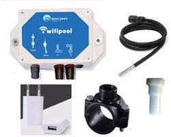 POOLTRONICS – TLF Module Zwembad – Temperatuur, Niveau & Flow Sensor – WiFi Zwembad Monitoring via App – Complete Meetmodule