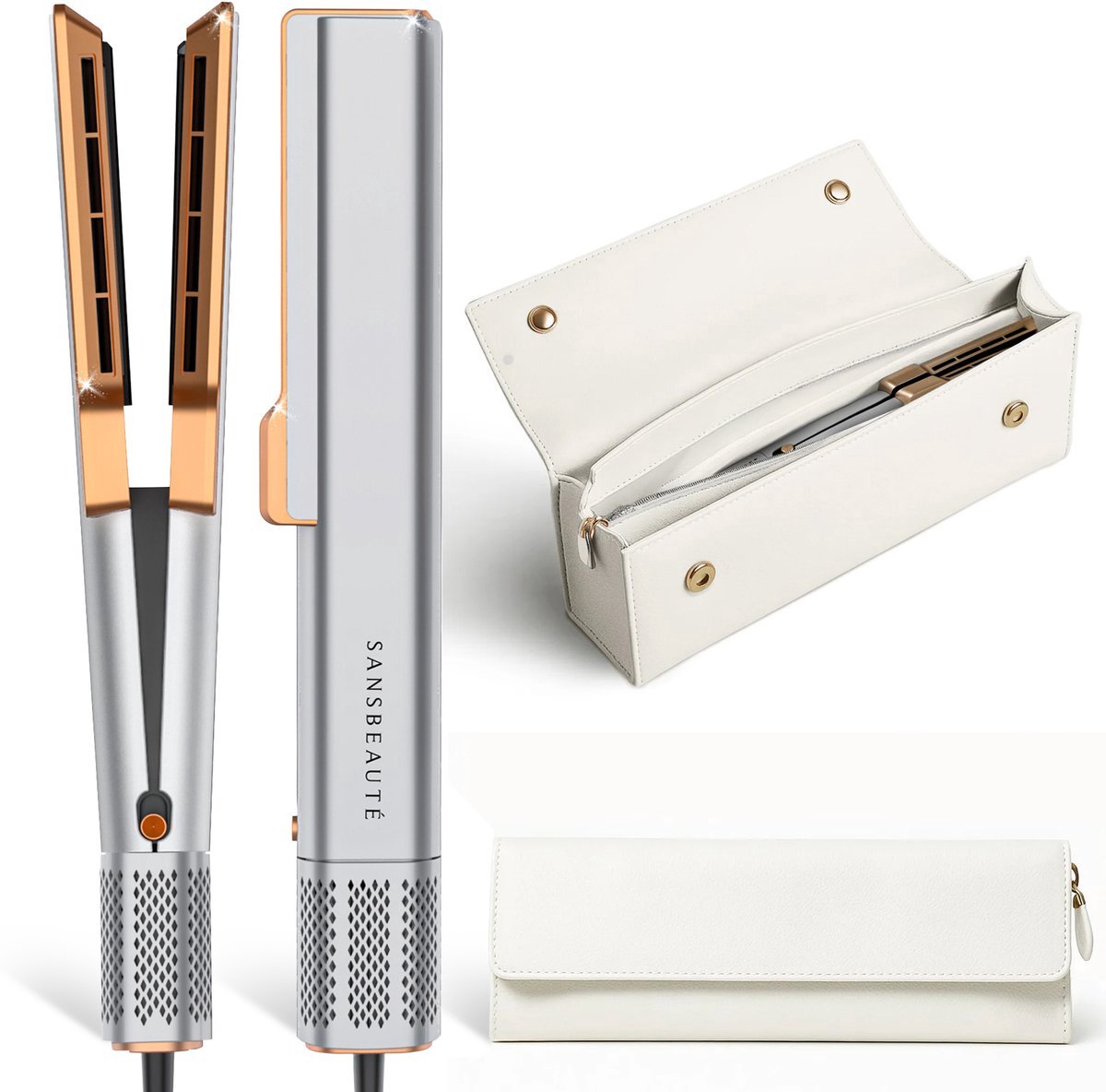 RD Commerce Sanstraight Stijltang Wet-to-Dry met Reisetui - RD Commerce - €129,49