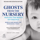 Boekomslag: "Ghosts from the Nursery" met een close-up van een baby's gezicht, bedekt met een witte handdoek.