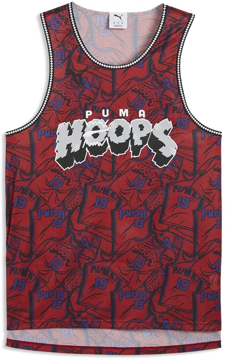 Puma Flagrant Foul Hoops Mouwloos T-shirt Man Candy Apple / Aop