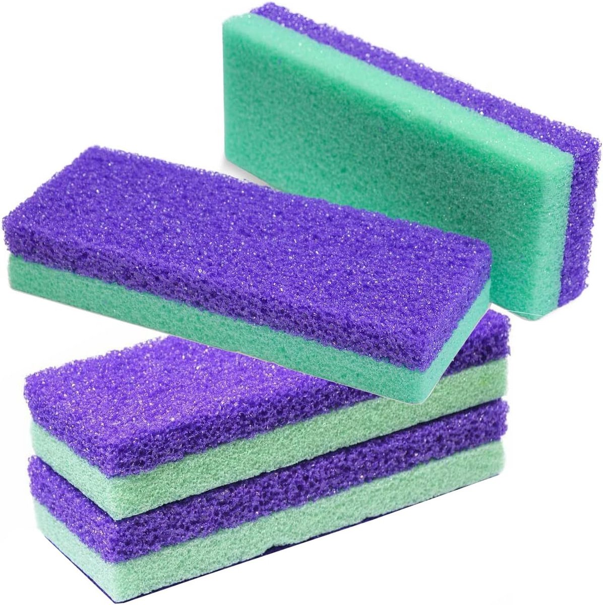Voet Puimsteen - Scrubber Hakken - Eelt Verwijderen - Veilig en Gemakkelijk - Pack van 4