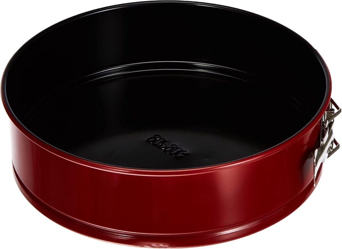 Springvorm Set - Bakvormen Set - Taarten Bakken - Vaatwasmachinebestendig - 24 x 24 x 6 cm - Zwart Rood