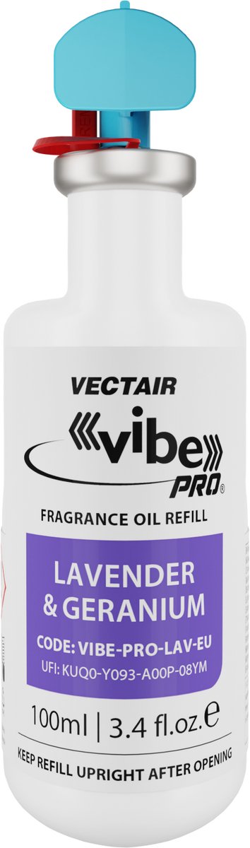 VIBE PRO® REFILLS - Lavender & Geranium - Navulling Luchtverfrisser - 4 stuks per doos