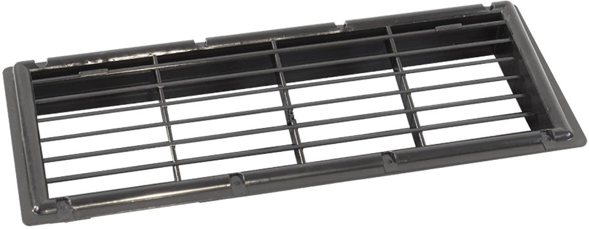 MPK Koelkastrooster Inbouw Zwart 34x11.5cm