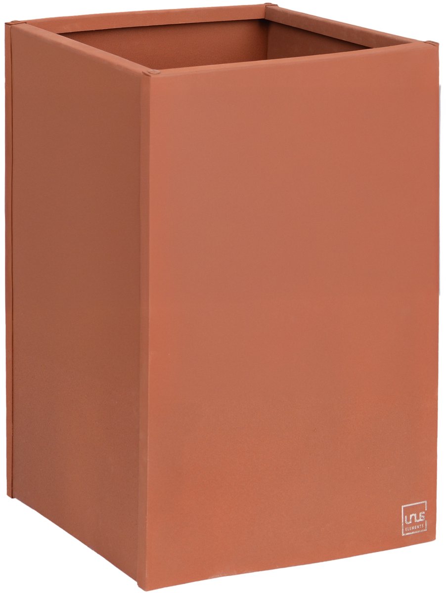 UNUS® Plantenbak Bloembak Bloempot vierkant 40x40x80 cm roestlook