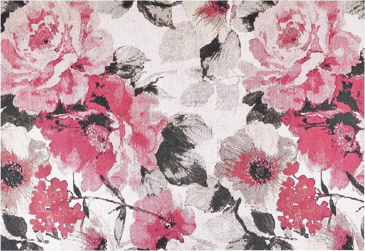 EJAZ - Vloerkleed - Roze - 140 x 200 cm - Katoen