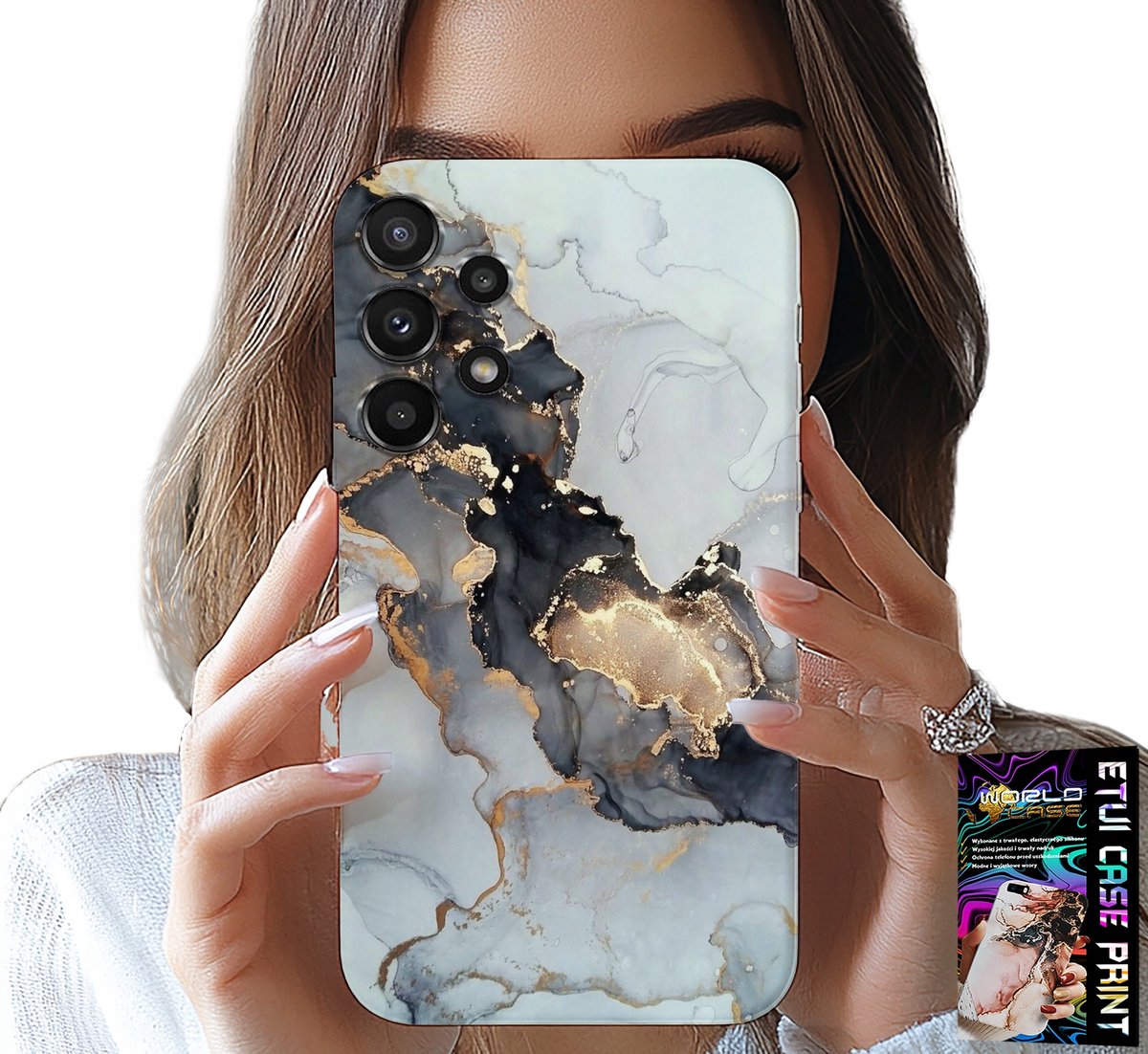 HOESJE VOOR SAMSUNG GALAXY A13 4G - ELEGANT MARMERMODIEUS EN VROUWELIJK PATROON