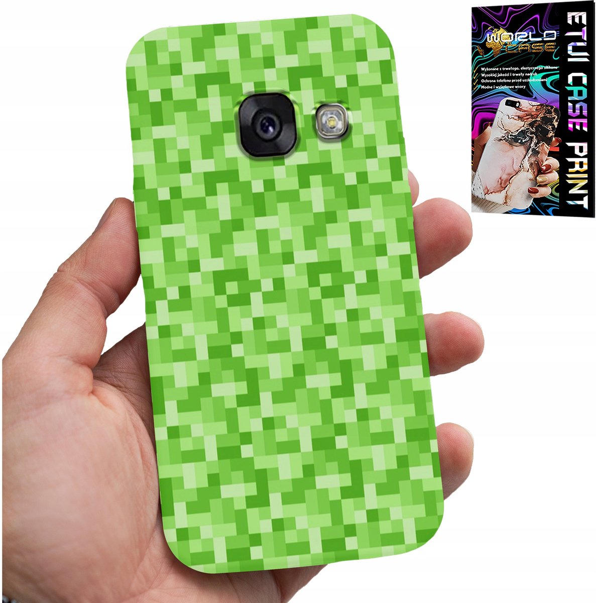 HOESJE VOOR SAMSUNG A5 2017 - SPELPATRONEN UIT DE GAME PIXEL PIXELS ACHTERKANT