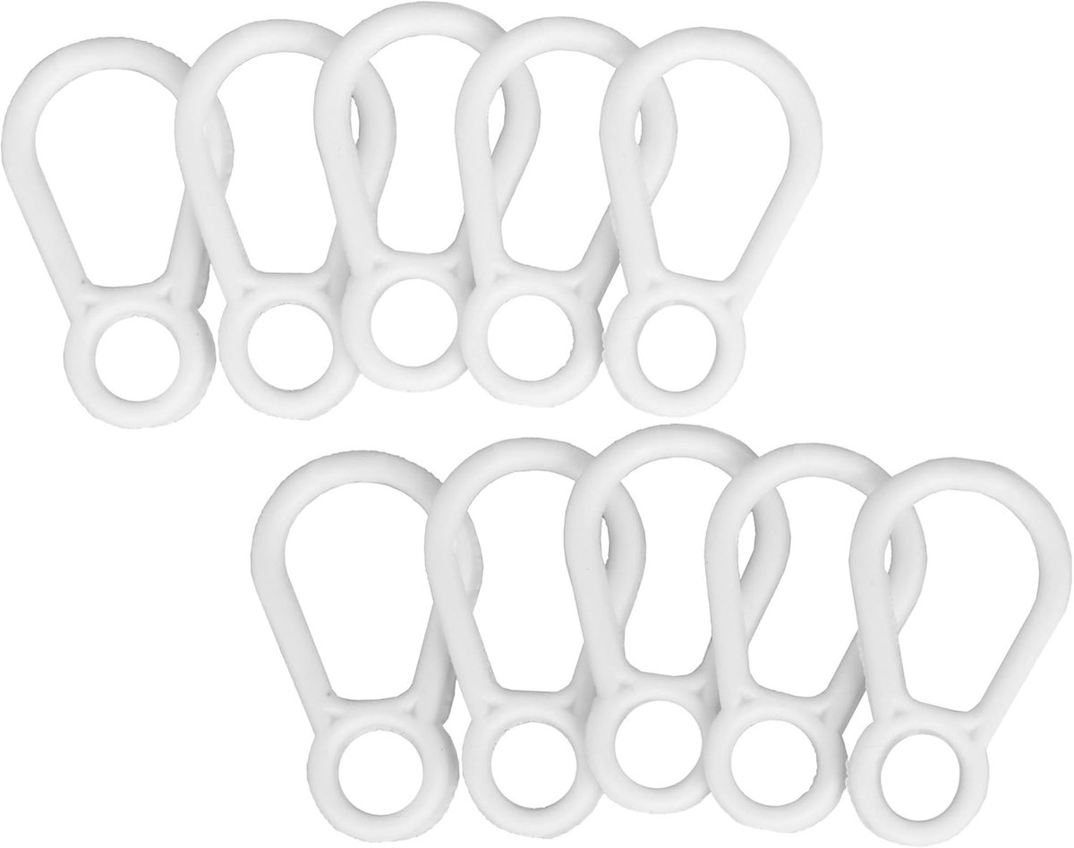 Driehoek Houders - Reserve Onderdelen - Muziekles - Set van 10 - 12cm x 12cm - Wit