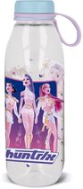 Kpop Demon Hunters Huntrix Drinkfles 650ML – Waterfles Meisjes – Drinkbeker met Dop en Draaglus – School en Sport