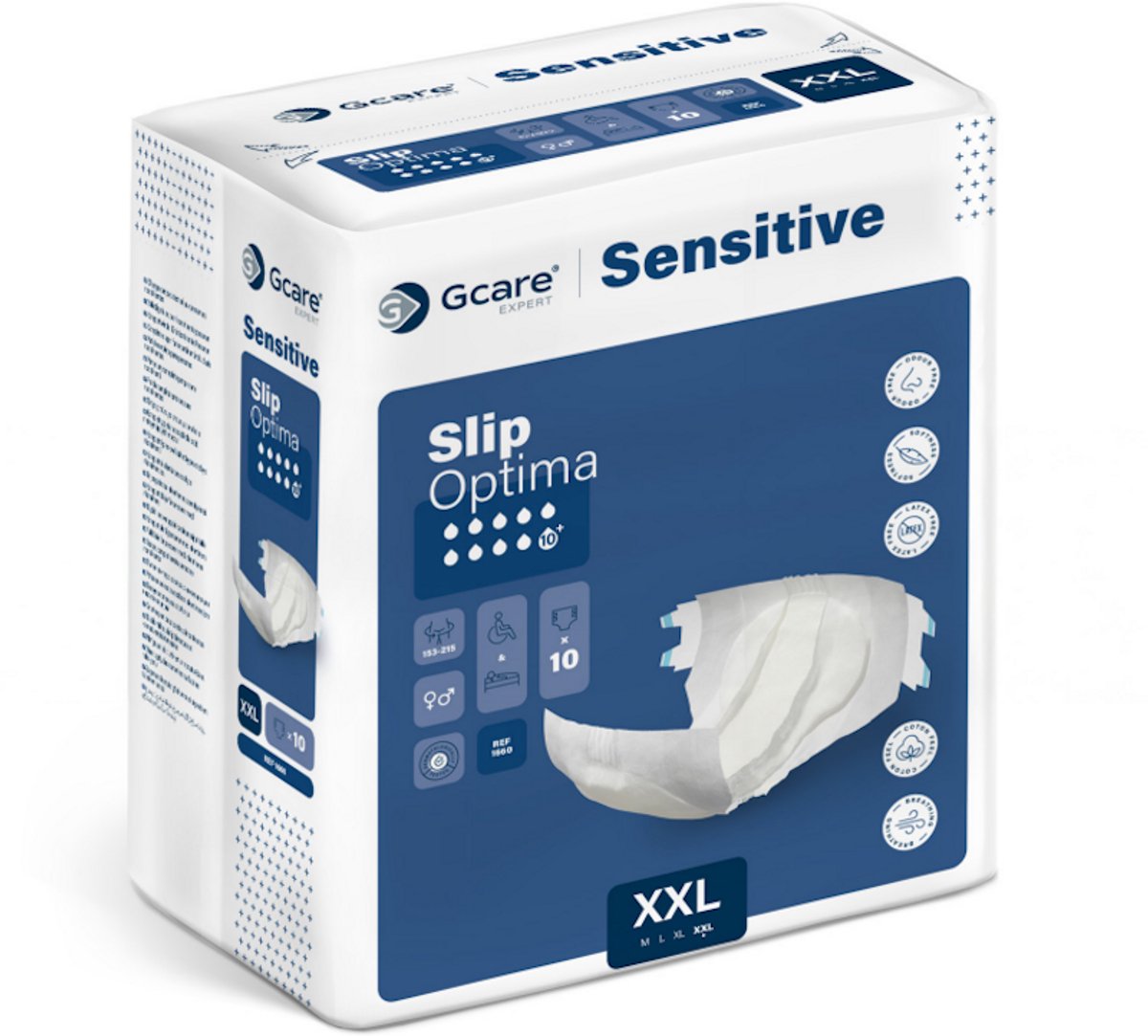 Gcare Expert Slip Optima 2XL - 1 paquet de 10 protections