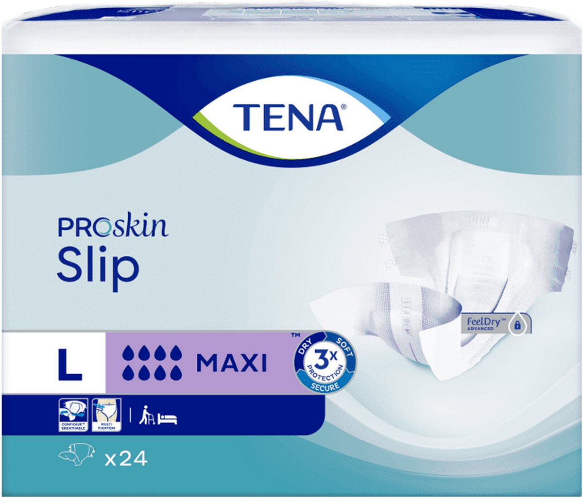 Tena Proskin Slip Maxi Large - 3 paquets de 24 protections