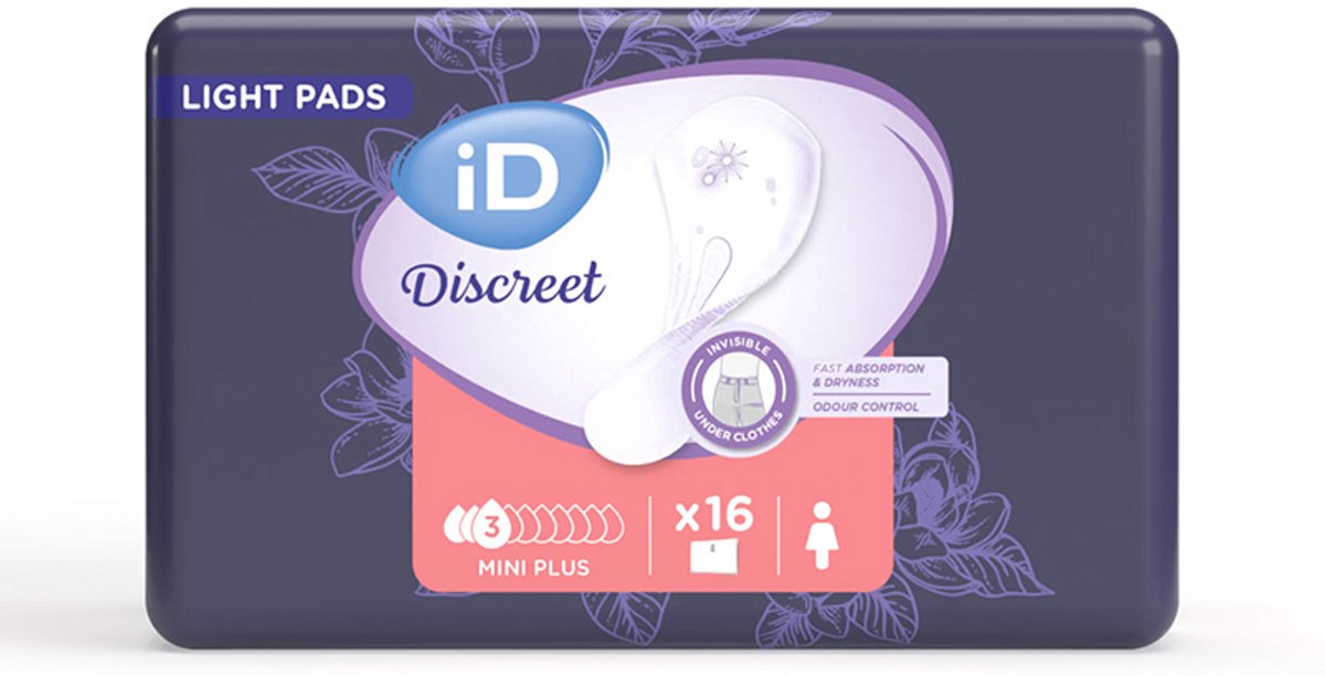 iD Discreet Light Pads Mini Plus - 36 pakken van 16 stuks