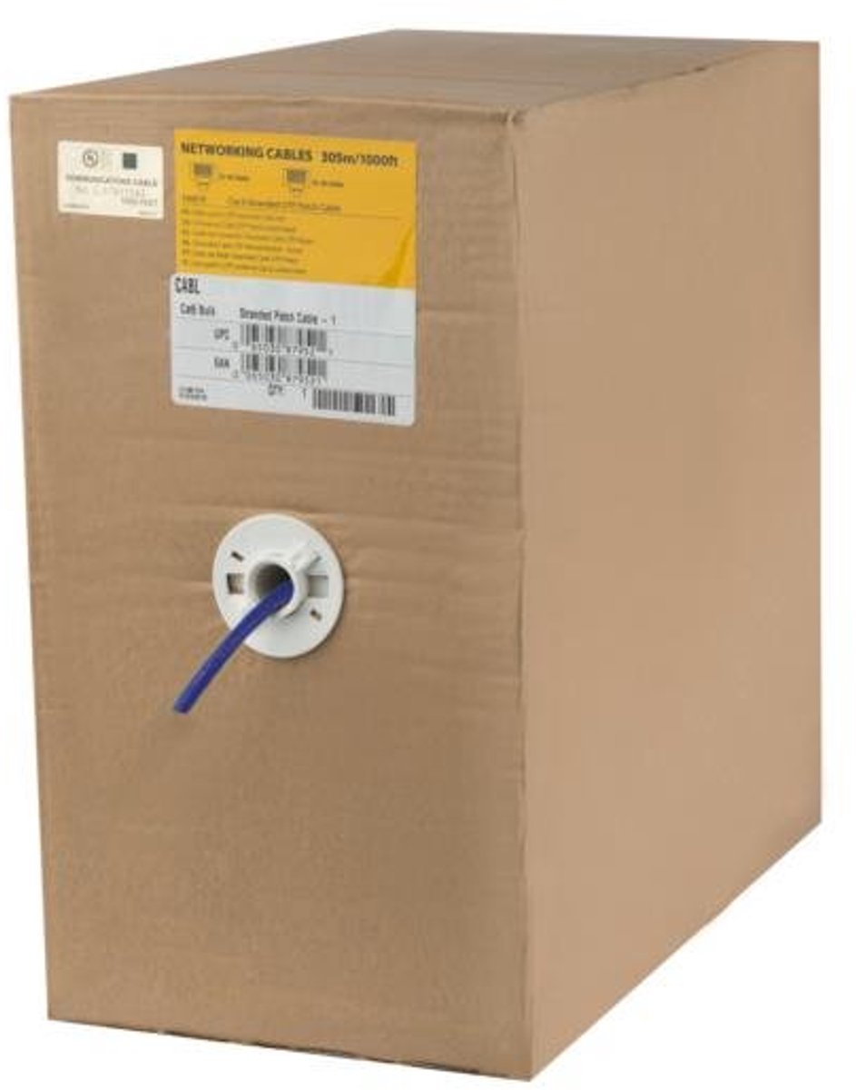 Startech WIRC6PATBLRL - Netwerkkabel - Zonder connector - 304.9 m - Blauw