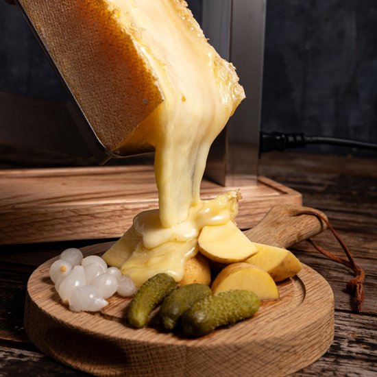 Boska Raclette & Grill - 2 Personen Raclette Set - PFAS-vrije Grillplaat - Eikenhout — afbeelding 3