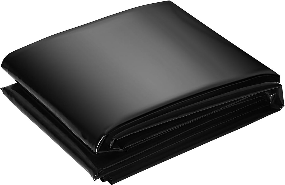 Vijverfolie EPDM - Waterdicht Membraan - Tuin Waterpartij - 45 Mil Dikte - 10x15ft - Zwart