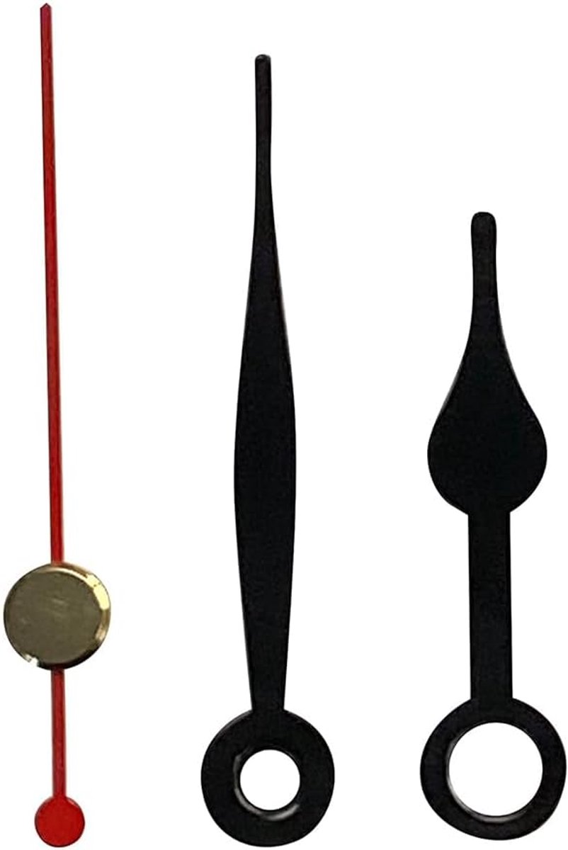 Klok Wijzers - Vervangende Onderdelen - Klok Reparatie - Pers Pas Ontwerp - 3.6mm 5.5mm - Zwart