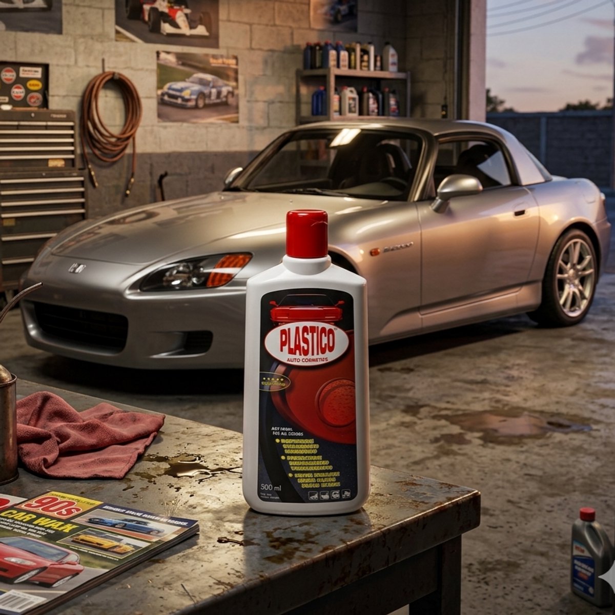 Plastico poetsmiddel 500 ml - reinigen en beschermen van lakken - auto