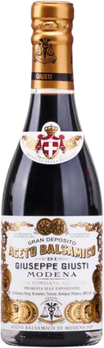 Giuseppe Giusti - 2 Gouden Medailles - 250ml- Giusti Aceto Balsamico di Modena IGP – Klassieke & Veelzijdige Balsamico