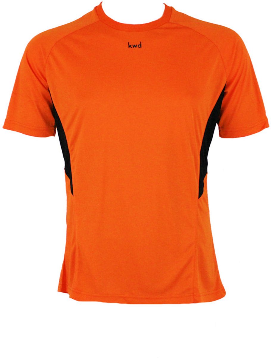 KWD Sportshirt Bueno km, mt 140/152, oranje zwart