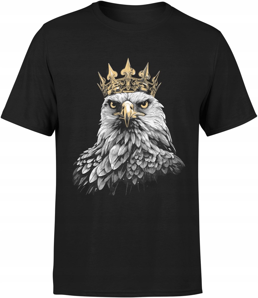 Merkloos - T-shirt - Poolse Adelaar - Wit Katoen - 190g/m²