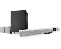 Teufel CINEBAR 22 Power Edition – Dolby Atmos 7.1 soundbar met draadloze, krachtige subwoofer en 8 drivers, home cinema systeem – wit