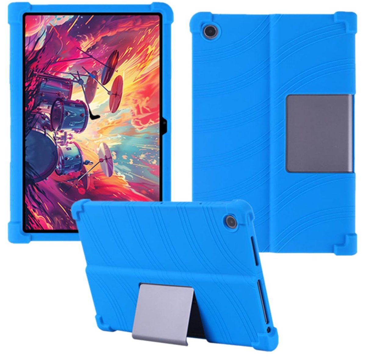EtuiTab Lenovo Tab Plus Serie - Siliconen Etui - 11,5" - Blauw - Antislip