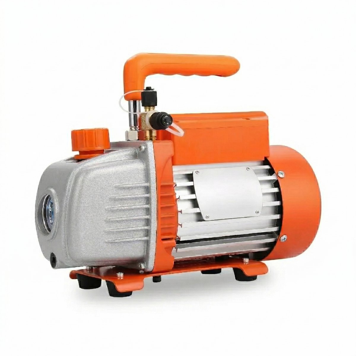 Vacuümpomp Tweetraps Roterende Schuif - HVAC Airconditioning Evacuatiepomp - 7 CFM 370W Hoge Luchtstroom - Ultiem Vacuüm 20 Micron - 1/4 SAE - 3/8 SAE - 1/2 ACME Aansluiting - Koelmiddel Evacuatie - Professioneel Gebruik
