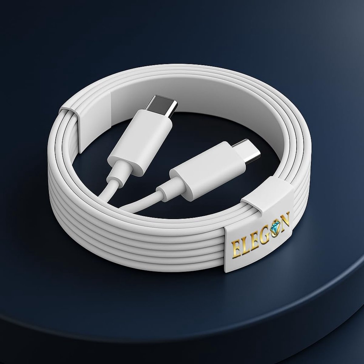 USB C Kabel - Laadkabel Snelladen - Laptop Opladen - 60W Power Delivery - 2 Meter - Wit