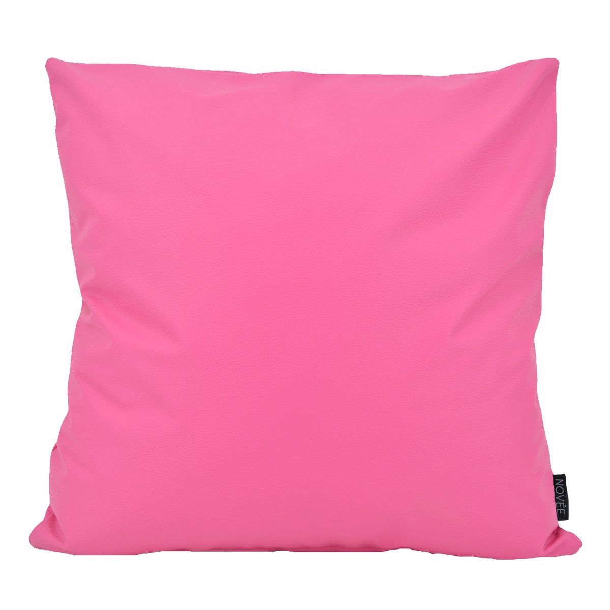 NOVÉE Sierkussen Cuir Fuchsia | 45 x 45 cm | PVC / PU Leder Roze