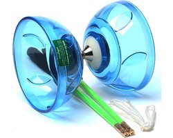 Diabolo Yoyo Set - Circus Speelgoed - Fitness en Tricks - Vijf Lagers Systeem - 34 cm - Blauw