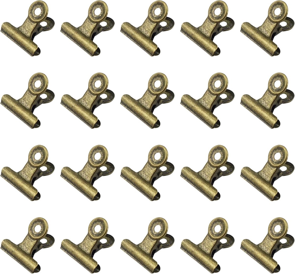 Metal Bulldog Clips - Papieren Klemmen - Thuis Kantoor - Stevige Metalen Constructie - 30mm Breed - Brons