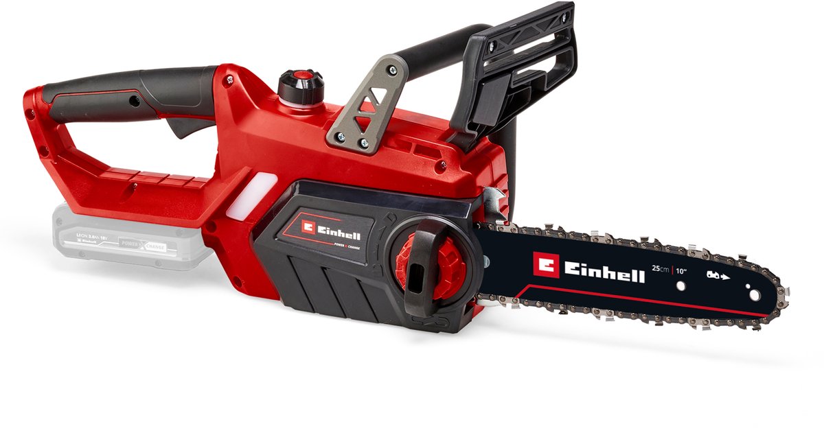 Bol.com Einhell Accu Kettingzaag GE-LC 18/25 Li Solo - Power X-Change - 18 V/3.0 Ah/Li-Ion - Zwaardlengte: 25 cm - Max. Zaagleng... aanbieding