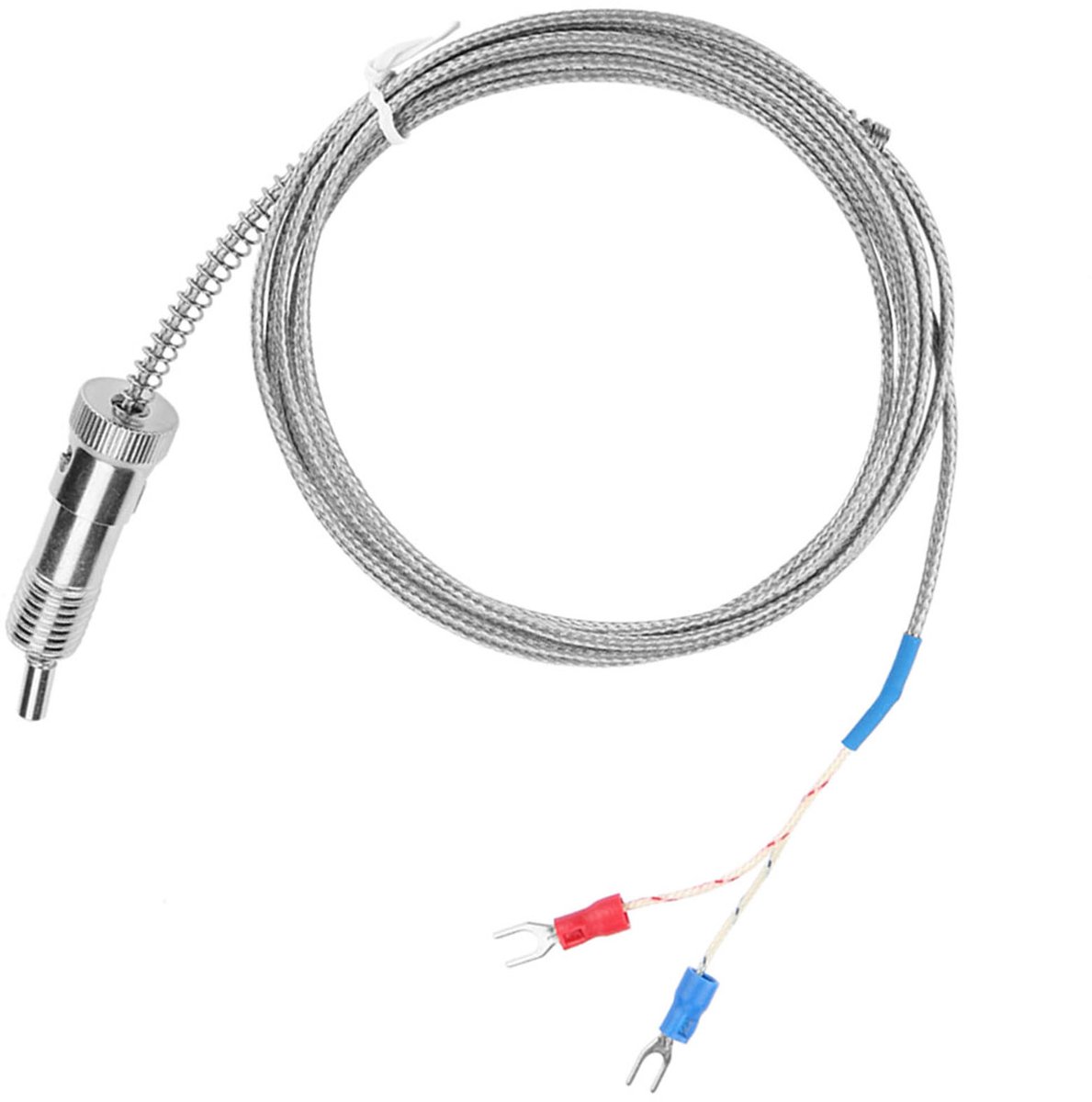 Type K Thermokoppel Temperatuursensor – 0–400°C – Bayonet M12*1,5 Aansluiting – 5 m Kabel