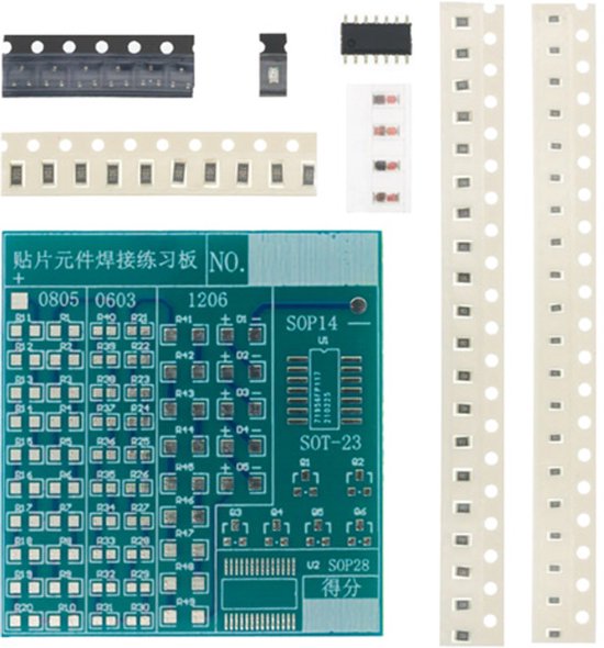 Soldeer oefen Training Board PCB SMT SMD