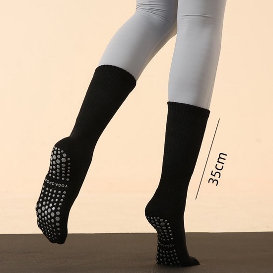 Set van 3 paar antislip sokken voor dames - Pilates, yoga & klassieke dans - Maten 36–40 - Antislipgrip - Geschikt voor ziekenhuizen, sportscholen, dansstudio's en meer. van Merkloos — afbeelding 5