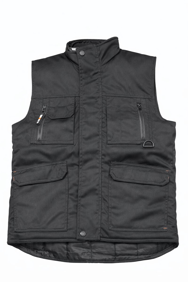 Bodywarmer Dames – Herock Diana Bodywarmer – Werkbodywarmer met Zakken – – Stevig & Comfortabel Zwart