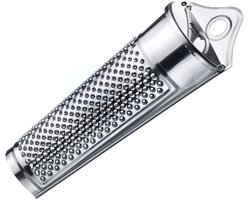 Westmark Nootmuskaatrasp, met opbergvak voor nootmuskaat, lengte: 15 cm, roestvrij staal, zilver, 11532270