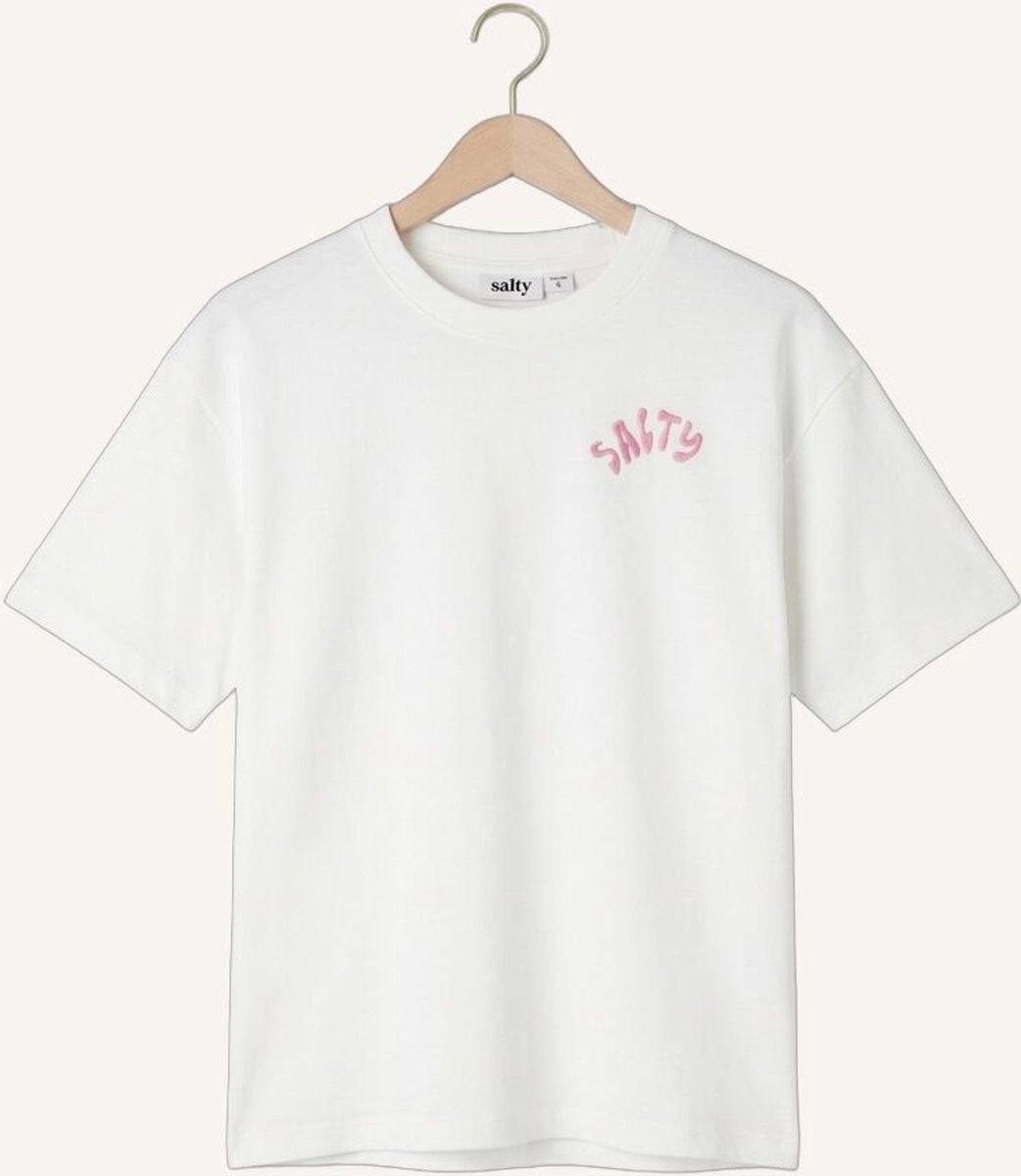 Salty Stitch Salty Seastar Tee Tops & T-shirts Meisjes - Shirt - Gebroken wit - Maat 152
