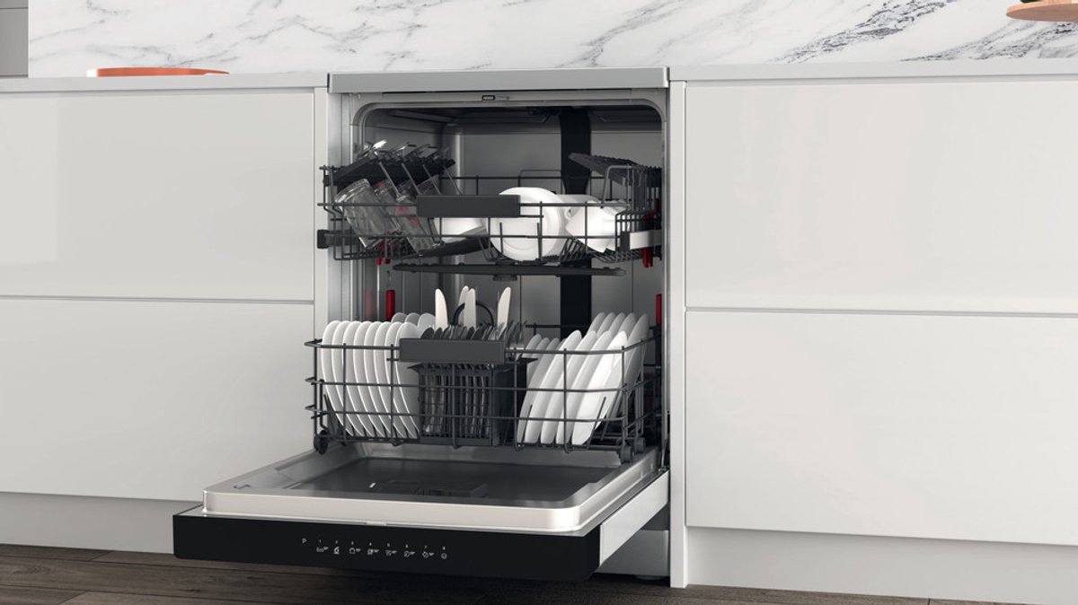 Whirlpool WH3FB14BN7A0X - PowerCleanPro - Vrijstaande vaatwasser 60 cm — afbeelding 7